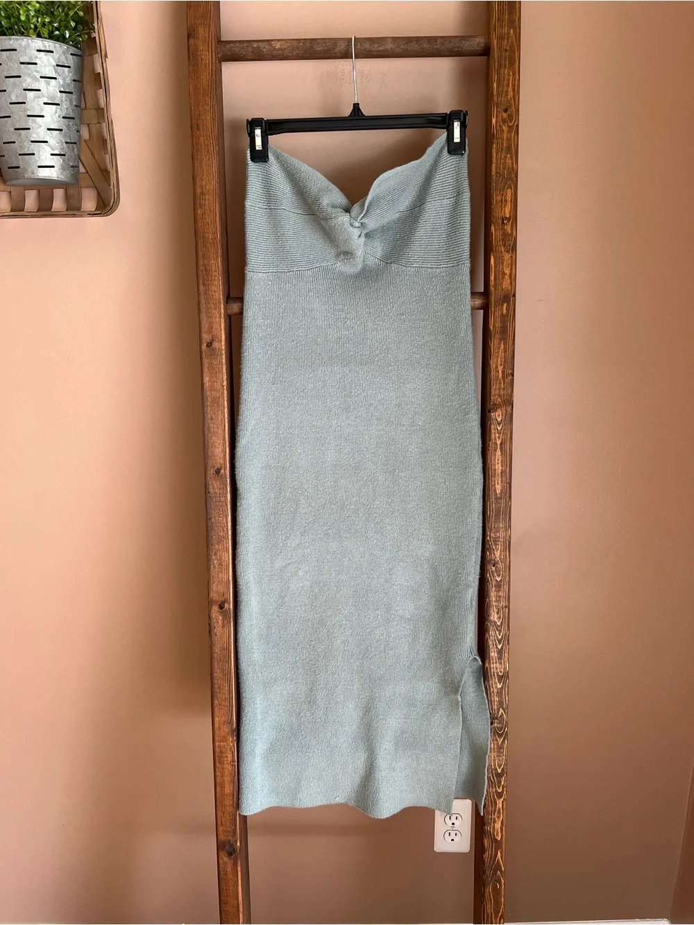 Bar III Sweetheat Knit Midi Dress in Light Sage